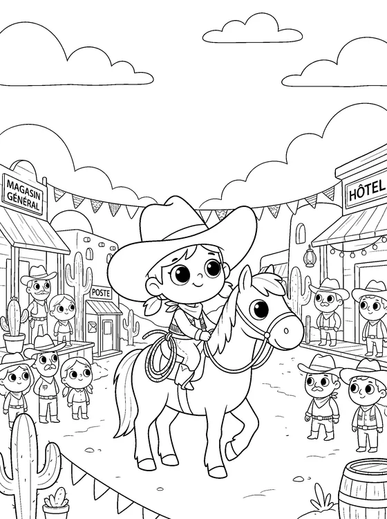 Cassie & Tornado — Color it