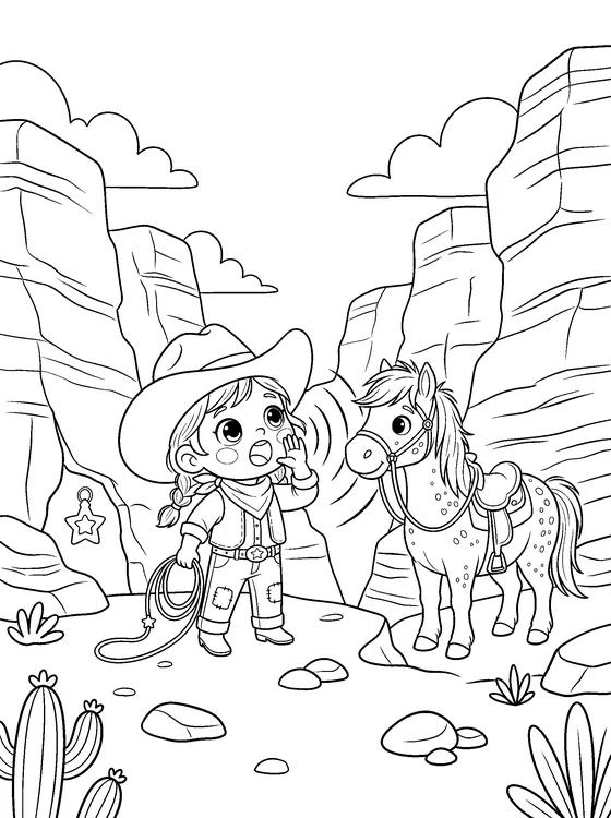 Cassie & Tornado — Color it