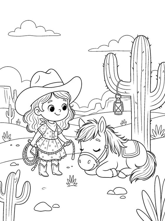 Cassie & Tornado — Color it
