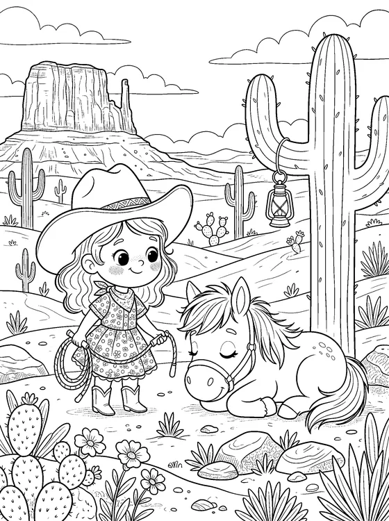 Cassie & Tornado — Color it