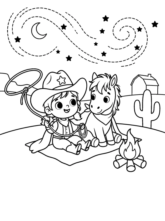 Cassie & Tornado — Color it