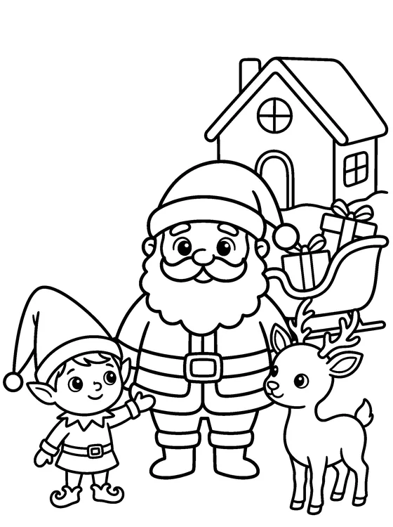 Santa Claus — Color it