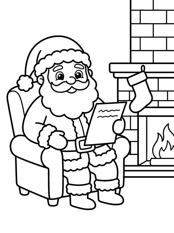 Santa Claus — Color it