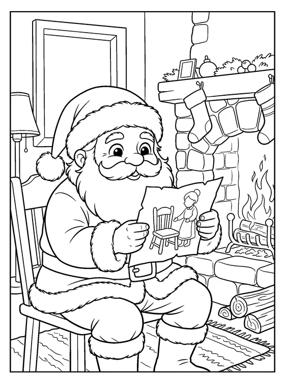 Santa Claus — Color it