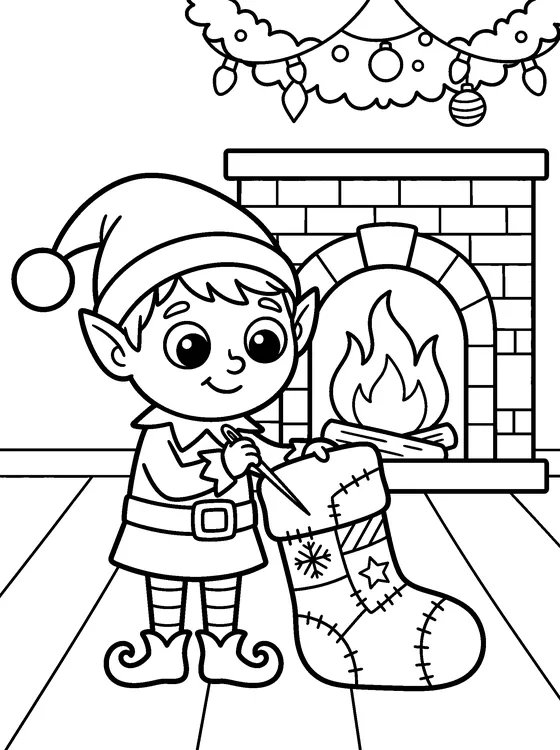Santa Claus — Color it