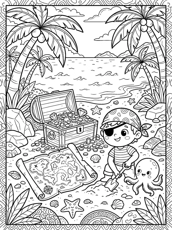 Tom le Pirate — Color it