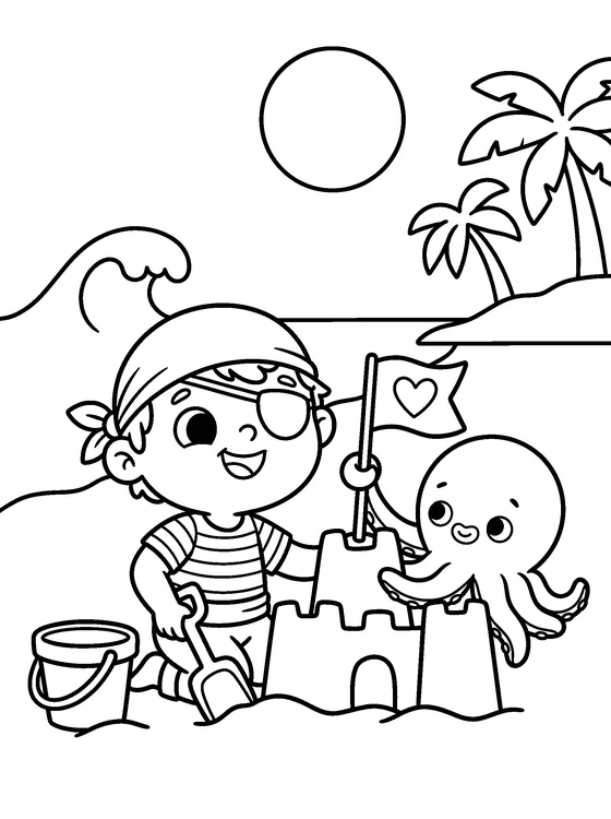Tom le Pirate — Color it