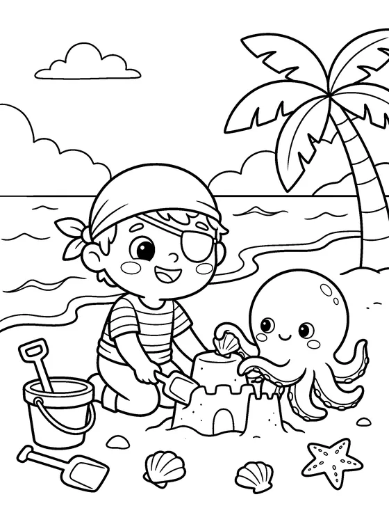 Tom le Pirate — Color it
