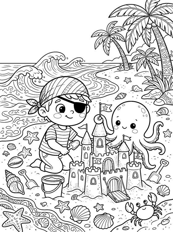 Tom le Pirate — Color it