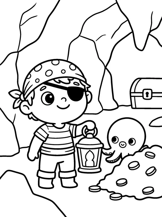 Tom le Pirate — Color it