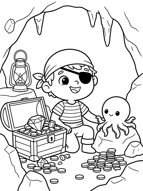 Tom le Pirate — Color it