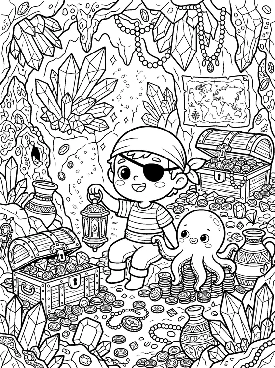 Tom le Pirate — Color it
