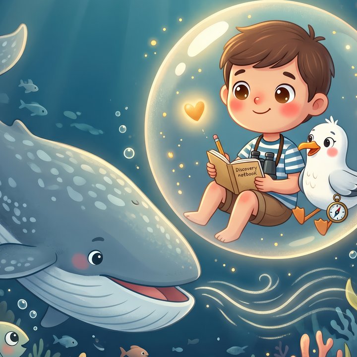 Illustration Tilibou · Marin et sa mouette Plume