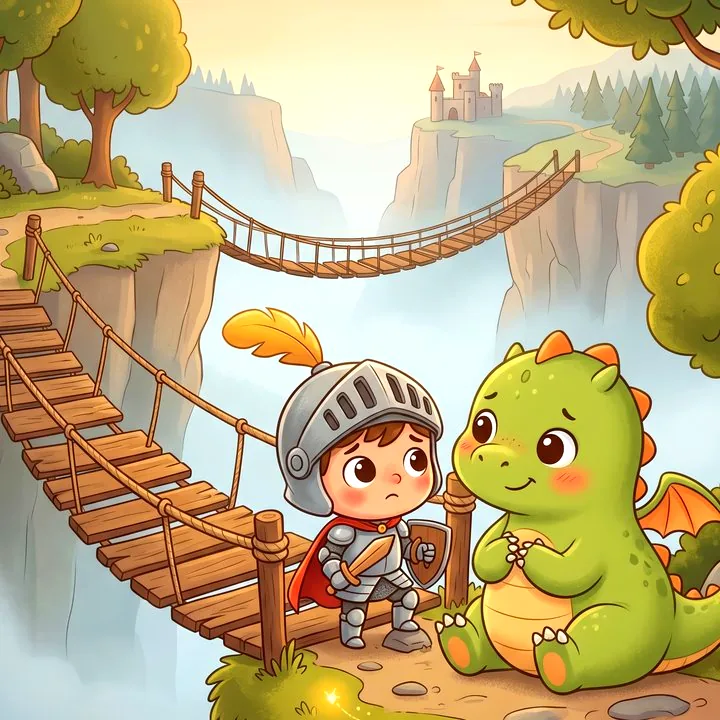 Illustration Tilibou · Léo le petit chevalier et Pistache le dragon